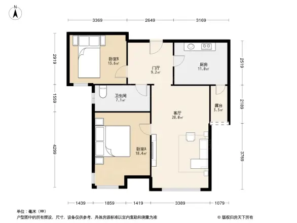保利金融街诺丁山户型图