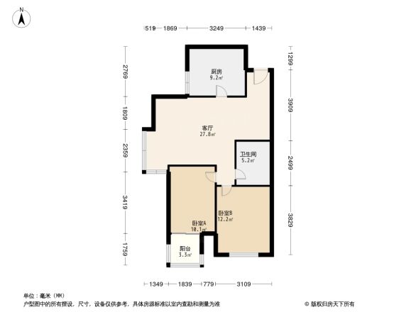 卫津领寓户型图