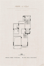 万科君望3室2厅1厨2卫建面143.00㎡