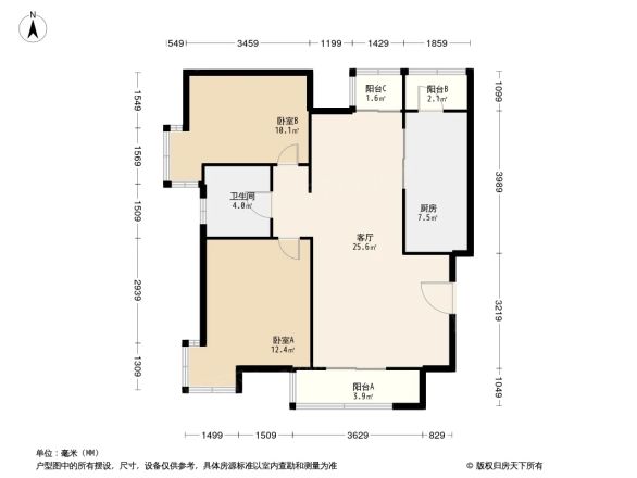 卫津领寓户型图