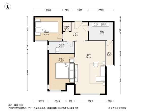 保利金融街诺丁山户型图