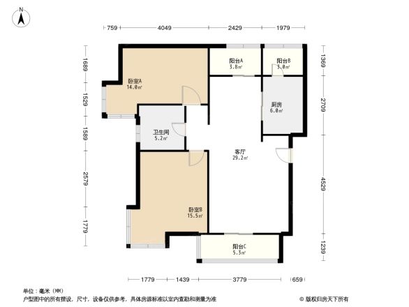卫津领寓户型图