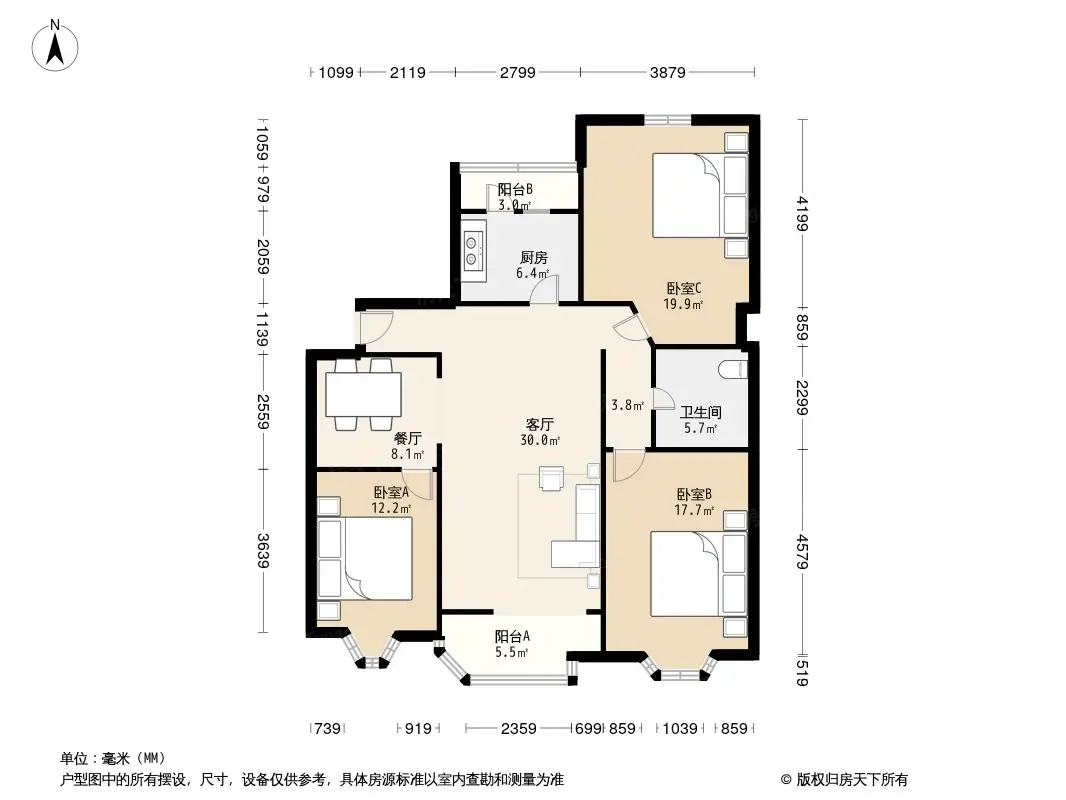 城南嘉园户型图图片