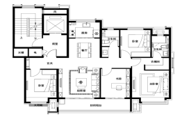 鲁商·健康城4室2厅1厨2卫建面140.00㎡