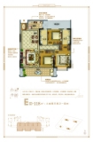 长乐世茂璀璨滨江118㎡ E户型