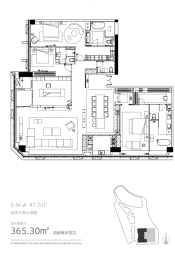 正荣梅溪紫阙台4室2厅1厨4卫建面365.30㎡