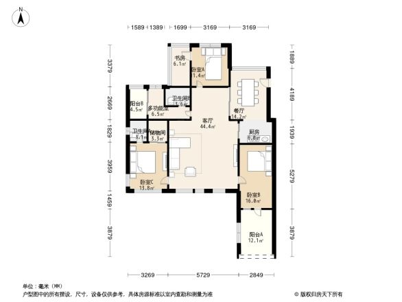 新湖香格里拉户型图