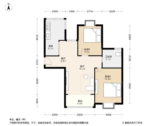 新梅绿岛苑户型图
