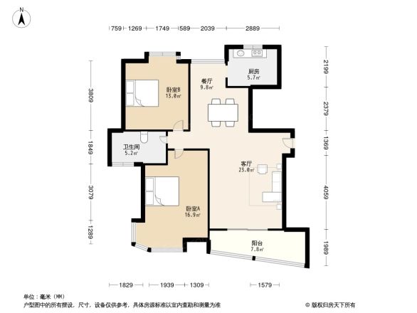 云山星座苑户型图