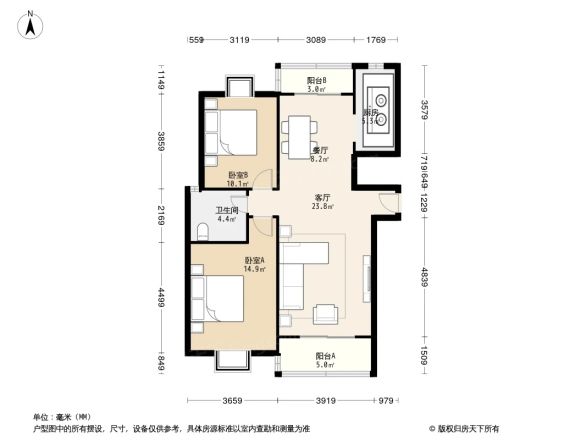 龙祥公寓户型图