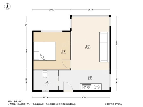北方公寓户型图
