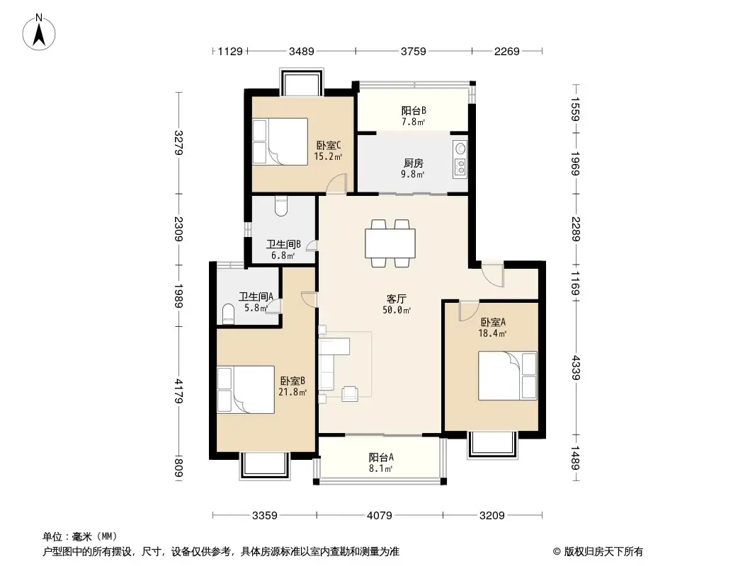 铭晖西郊苑户型图