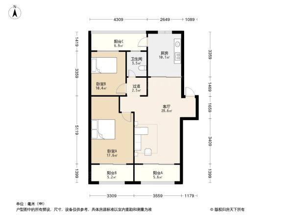 奉浦苑户型图