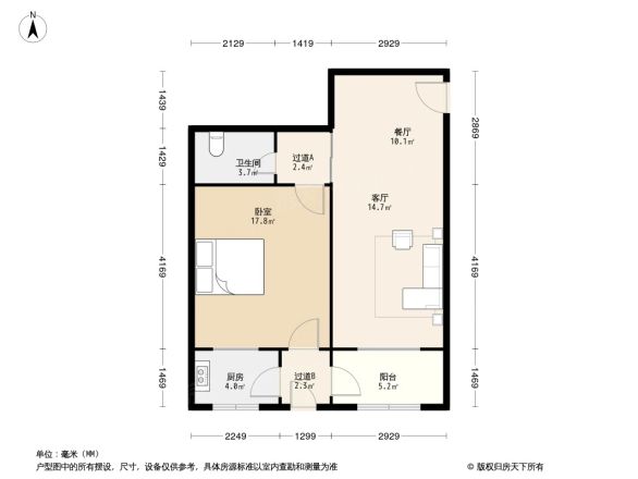 北方公寓户型图