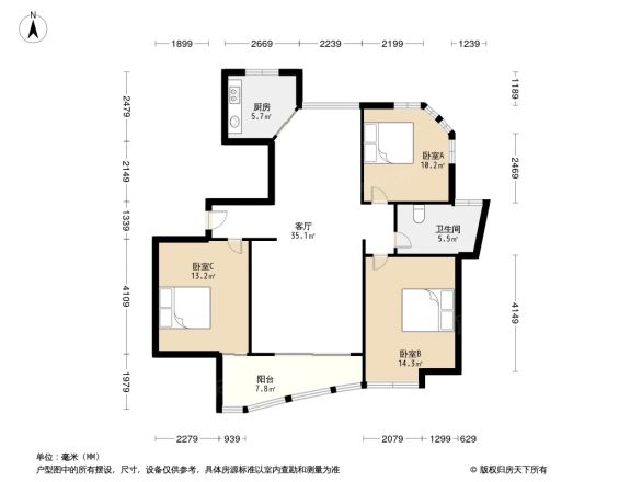 云山星座苑户型图