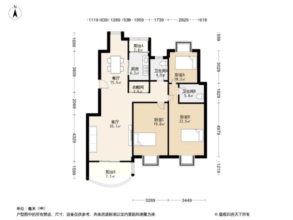 龙威茗庭户型图
