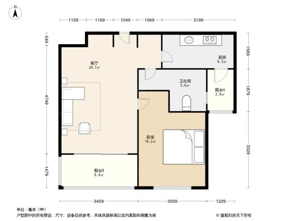 绿地崴廉公寓户型图