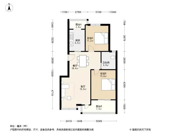 东方花园二期户型图
