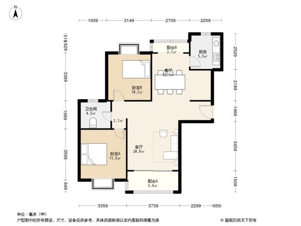 吉利名苑户型图