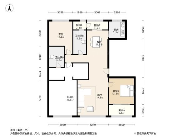 九龙仓玺园户型图