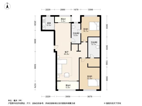 九龙仓玺园户型图