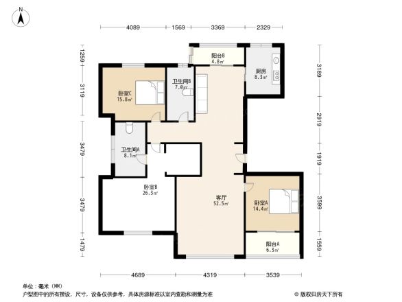 九龙仓玺园户型图
