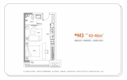 新田·印象中心1室1厅1厨1卫建面43.00㎡