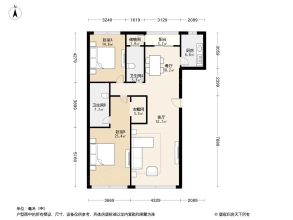 九龙仓玺园户型图