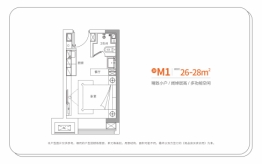 新田·印象中心1室1厅1厨1卫建面26.00㎡