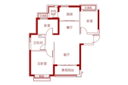 恒大悦龙台3室2厅1厨1卫建面101.42㎡