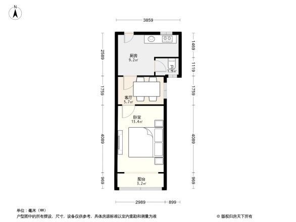 开鲁一村户型图