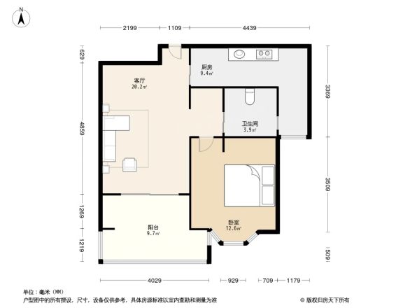 绿地崴廉公寓户型图