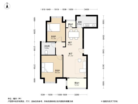 复地九月户型图