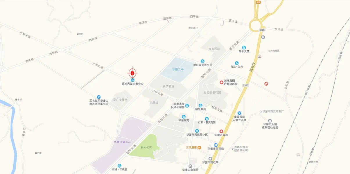 华蓥天玺交通图