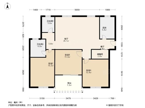 名扬佳园户型图