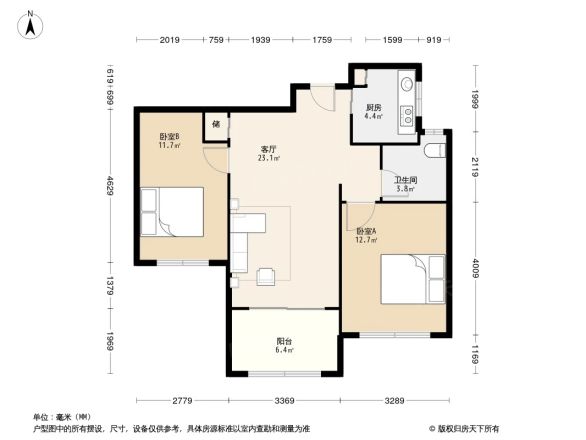 雅戈尔长风8号户型图