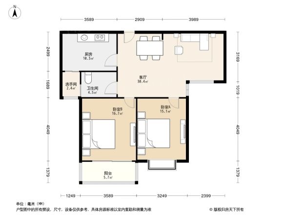 左岸名苑户型图
