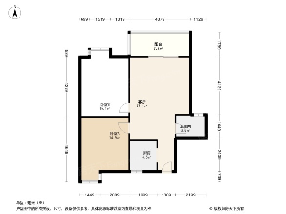 兴元华盛一期户型图