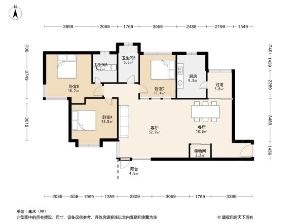 泰荣苑户型图