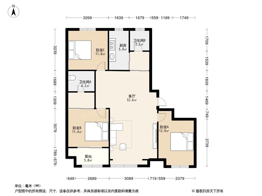 户型图1/2