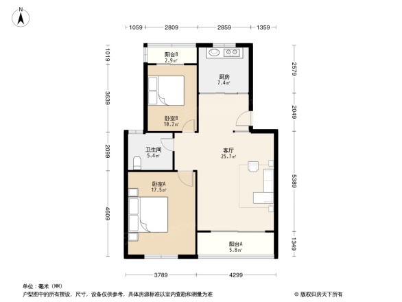 天琪福苑户型图