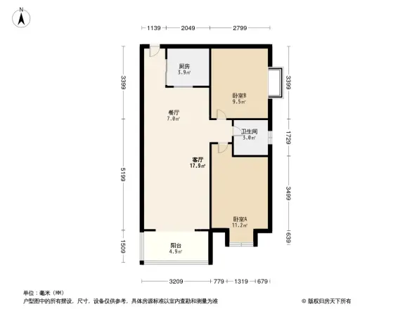 兴元华盛一期户型图