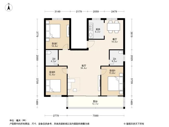 天富花苑户型图