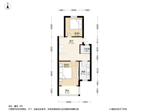 龙福花园户型图