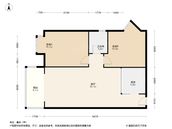 兴元华盛一期户型图