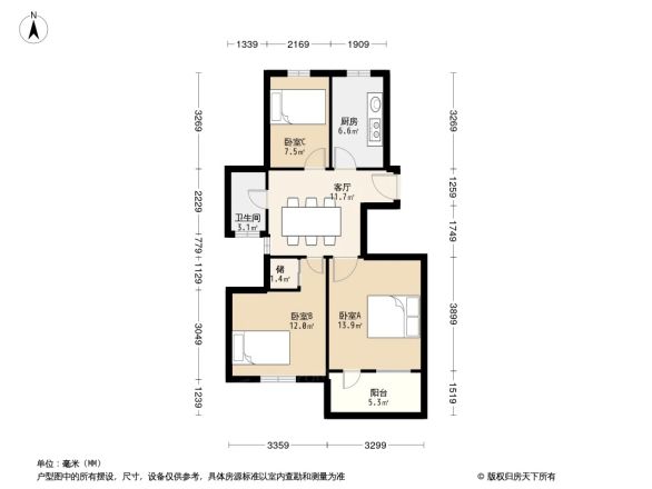 河罕上户型图
