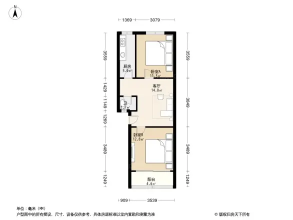 龙福花园户型图