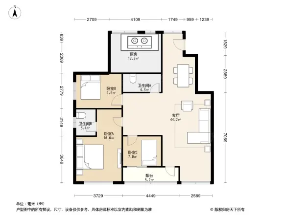 钟鼎山庄户型图