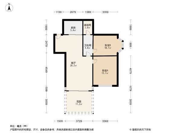 21世纪假日花园户型图