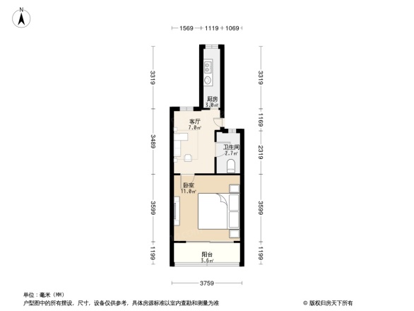 龙福花园户型图